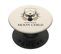 Confía en Tus visiones Stay Wild Mood Child (gráfico Bohemio) PopSockets PopGrip Adhesivo