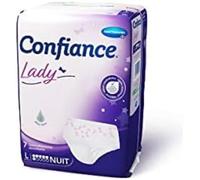 Confiance Lady - Bragas absorbentes para mujer - Nivel de absorción = 6 gotas (fugas urinarias medianas) - pH neutro a la piel - Talla L - 7 unidades