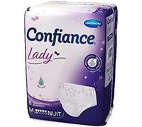 Confiance Lady - Bragas absorbentes para mujer - Nivel de absorción = 6 gotas (fugas urinarias medianas) - pH neutro a la piel - talla M - 8 unidades
