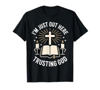 Confiando en Dios Cruz Cristiana Adoración B Camiseta