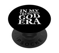 Confiando en Dios Era Religiosos Hombres y Mujeres Cristiano Divertido PopSockets PopGrip Adhesivo