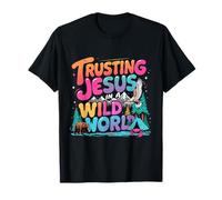 Confiando en Jesús en un mundo salvaje VBS 2025 Tema de camping Camiseta
