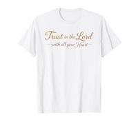 Confianza en el Señor Fe Cristiana Escritura Esperanza Camiseta