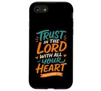 Confianza en el Señor Proverbios 3 5 - Verso Cristiano Vintage Carcasa para iPhone SE (2020) / 7/8