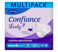Confianza Lady Pants 6 Gotas Bragas Absorbentes para Mujer | Talla M 4x8 Unidades