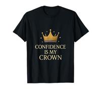 Confidence Is My Crown Girl Power Gráfico Camiseta
