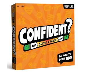 CONFIDENT? - The Party Trivia Game of Intriguing Questions and Risky Ranges. Go Small or Go Home