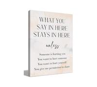 Confidentiality Wall-Art Decor What You Say Here Stays In Here Mental Health Canvas Print For Therapist Office Social Worker