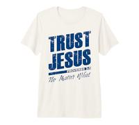 Confíe en Jesús No Importa lo Que la fe Cristiana proverbios Hombres 3:5 Camiseta Premium