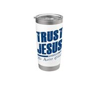 Confíe en Jesús No importa lo que la fe cristiana proverbios hombres 3:5 Vaso térmico de acero inoxidable de doble pared