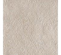 Configuración de Servilletas Almuerzo/Fiesta 33x33cm Elegance Perla Gris Topo Grabado/Embossed