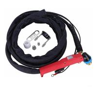 Configuración robusta de cortador de plasma que incluye rueda guía y copa protectora para una mayor durabilidad