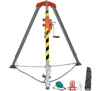 Confined Space Tr Kit con sistema de detención de caídas, arnés seguro de cabrestante autobloqueante para Emerncy, ideal para reparación de tuberías y limpieza de alcantarillado