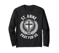 Confirmación de St. Anne Pray for Us Chicas Católicas Manga Larga