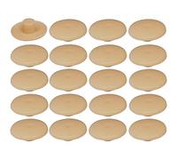 Confirmat - Lote de 20 Protectores de Tornillos de plástico, 4 x 2,7 x 11,8 mm, Tapa con Agujero de protección Universal, Abeto