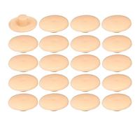 Confirmat - Lote de 20 Tapones de plástico para Tornillos (4 x 2,7 x 11,8 mm), Color Beige