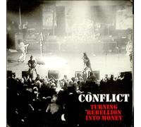 Conflict - TURNING REBELLION INTO MONEY LP (VINYL ALBUM) UK MORTARHATE 1987