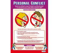 Conflicto personal | Pósteres PSHE | Papel laminado brillante de 850 mm x 594 mm (A1) | Carteles de aula PSE | Gráficos educativos por Daydream Education