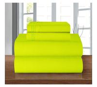 Confort elegante Luxury 1500 Calidad de hotel premium Microfibra de hoja de 4 piezas: resistente a las arrugas alrededor de la hoja elstica ajustada