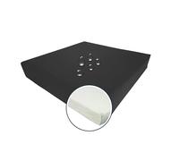 Confort Sit Cojín Antiescaras Viscoelástico 42x42x8cm - Alta Densidad, Funda Lavable, Impermeable y Transpirable - Uso Ortopédico en Silla de Ruedas, Oficina o Coche - Fabricado en España - Grafito