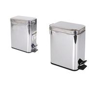 CONFORTIME BE01093272540 Cubo Basura Metal con Pedal 5 LTS, Plastico, Multicolor, 29.5 x 26 x 15