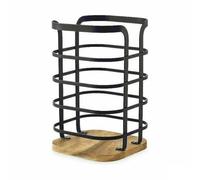 Confortime Bote para Utensilios de Cocina West Negro Metal (6 Unidades)