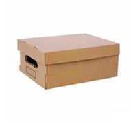 Confortime Caja de Almacenaje con Tapa Cartón 36,5 x 28,5 x 16,5 cm (6 Unidades)