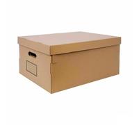 Confortime Caja de Almacenaje con Tapa Cartón 45 x 35 x 20 cm (6 Unidades)