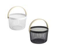 Cesta Multiusos Confortime Madera Metal 25,5 x 17,5 cm (6 Unidades)