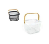 Confortime Cesta Multiusos Metal Madera 25 x 26 x 18 cm (6 Unidades)