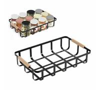 Confortime Cesta Multiusos Negro 36 x 24,3 x 8 cm (6 Unidades)