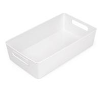 Confortime - Cesta Ordenación Multiusos 38x22x9.5cm - Plástico Resistente, Organización Eficiente y Versátil para Diversos Ambientes