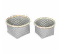 Confortime Juego de Cestas 2 Piezas Redonda 26 x 26 x 17 cm (2 Piezas) (6 Unidades)