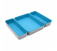 Confortime Juego de Cestas 3 Piezas Fieltro 28 x 20,5 x 5,3 cm (3 Piezas) (6 Unidades)