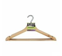 Confortime Juego de Perchas Antideslizante Marrón Madera 3 Piezas (24 Unidades)