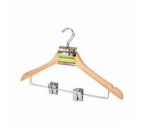 Confortime Juego de Perchas Marrón Pinzas Madera 2 Piezas (24 Unidades)