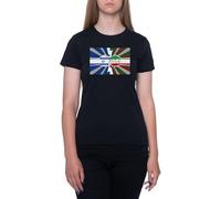 Confrontación Entre Irán E Israel Camiseta Negro para Mujeres De Manga Corta con Cuello Redondo
