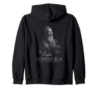 Confucio Ancient Wisdom Philosophy Scholar Sudadera con Capucha