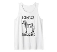 Confundo a los médicos: Divertida Enfermedad crónica, Zebra Camiseta sin Mangas