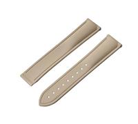 Cong Yi Compatible Con Tank Santos Swatch Universal 20 Mm 21 Mm 22 Mm Correa De Caucho FKM De Liberación Rápida Con Cierre Desplegable(Khaki No Buckle,21mm)