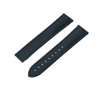 Cong Yi Compatible Con Tank Santos Swatch Universal 20 Mm 21 Mm 22 Mm Correa De Caucho FKM De Liberación Rápida Con Cierre Desplegable(Blue No Buckle,21mm)
