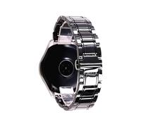 Cong Yi Correa De Cerámica De Acero De 20 Mm Y 22 Mm Compatible Con Samsung Galaxy Watch4 5 40 Mm 45 44 Mm Pro Watch Band Pulsera Compatible Con Huawei Belt Bracelet(Black and black,24mm)