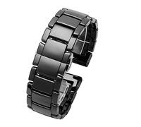 Cong Yi Correa De Reloj 20 Mm Y 22 Cerámica Entre Acero Inoxidable Compatible Con Huawei Smart Watch GT2/watch 2pro Samsung(B black,20mm)