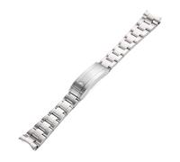 Cong Yi Correa de reloj Compatible con Daytona Oyster Perpetual Submariner, 20mm, 21mm, pulsera acero inoxidable sólido(Brushed silver,20mm)