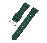Cong Yi Correa de reloj de 20 mm y 22 mm compatible con el n.° 5 SKX007 SKX009 SRP777J1 Prospex, pulsera de silicona impermeable for buceo(Green-Rubber-SV,20MM_NO LOGO)