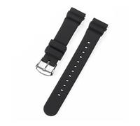Cong Yi Correa de reloj de 20 mm y 22 mm compatible con el n.° 5 SKX007 SKX009 SRP777J1 Prospex, pulsera de silicona impermeable for buceo(Black-Rubber-SV,20MM_NO LOGO)