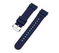 Cong Yi Correa de reloj de 20 mm y 22 mm compatible con el n.° 5 SKX007 SKX009 SRP777J1 Prospex, pulsera de silicona impermeable for buceo(Blue-Rubber-SV,20MM_NO LOGO)