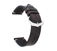 Cong Yi Correa De Reloj De Cuero Genuino 18mm 20mm 22mm 24mm Cuero Encerado Con Aceite Costura Hecha A Mano Correa De Reloj For Mujeres Y Hombres Pulsera De Muñeca(Green,20mm)