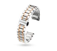 Cong Yi Correa De Repuesto For Reloj Acero Inoxidable 304L Sólido, Pulsera 12mm, 14mm, 16mm, 18mm, 19mm, 20mm, 21mm, 22mm Y 24mm Ancho, Correas For Hombre(Silver and rose,14mm)
