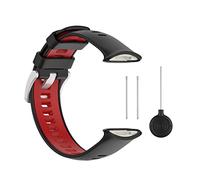 Cong Yi Correa de silicona deportiva compatible con Polar Vantage V2, repuesto de correa de reloj, accesorios 1:1(Black Red)